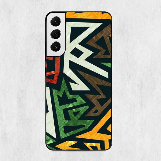 Colorful Pattern Design Samsung Metal Case