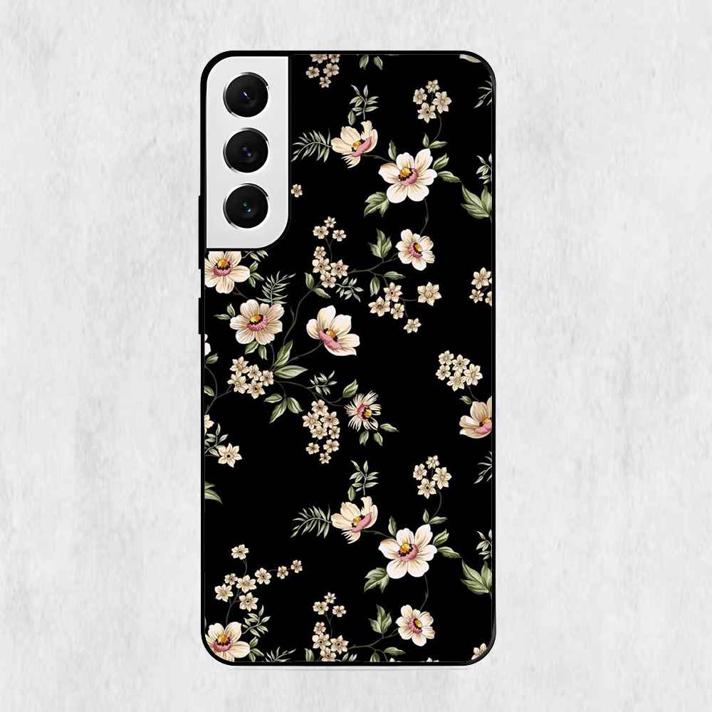 Floral Design Samsung Metal Case