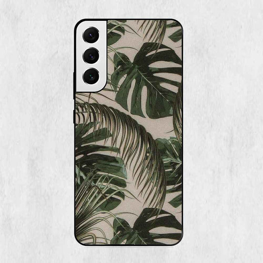 Leaf Floral Design Samsung Metal Case