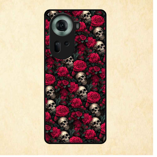 Death Floral 2 Design Oppo Metal Case