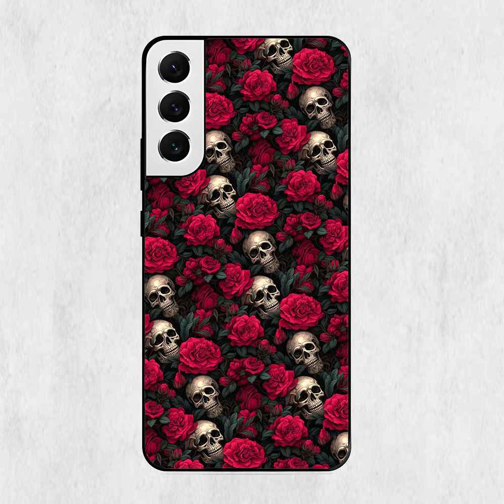 Death Floral 2 Design Samsung Metal Case