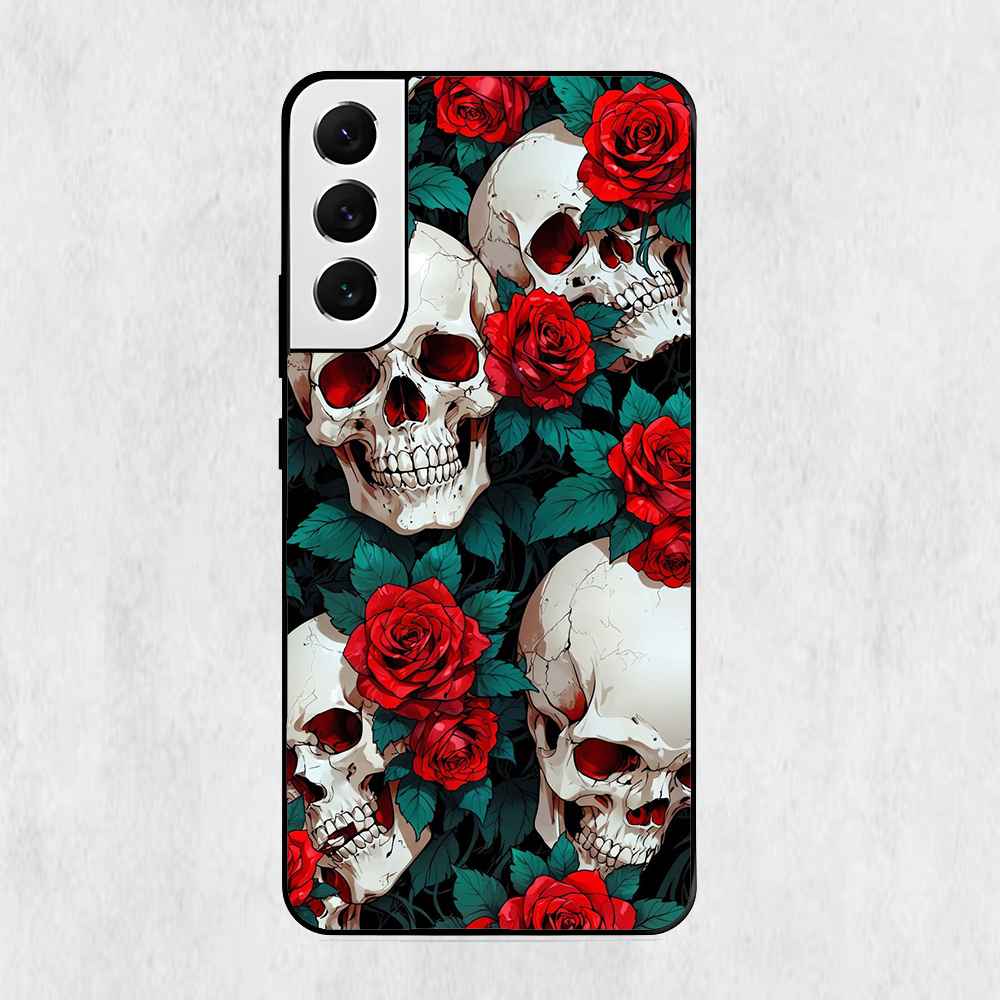 Death Floral Design Samsung Metal Case