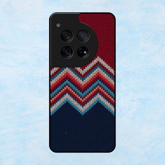 Red Pattern Design OnePlus Metal Case