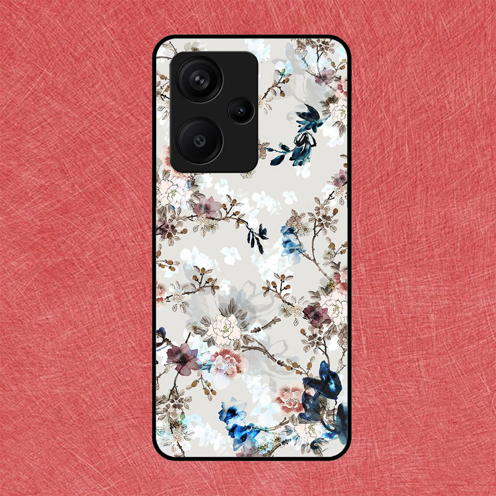 Pink Floral Design Xiaomi Metal Case