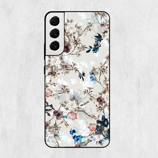 Pink Floral Design Samsung Metal Case