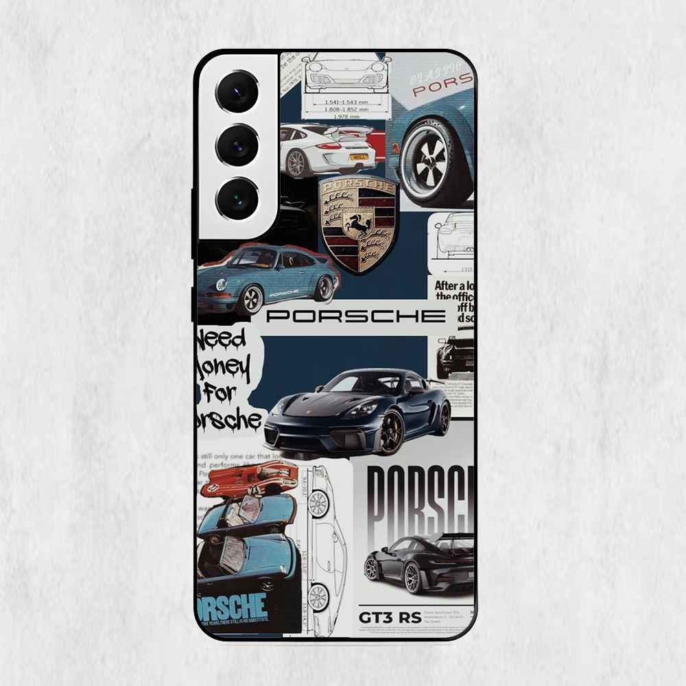 Car Collage Design Samsung Metal Case