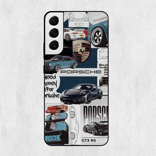 Car Collage Design Samsung Metal Case