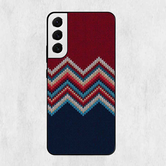 Red Pattern Design Samsung Metal Case