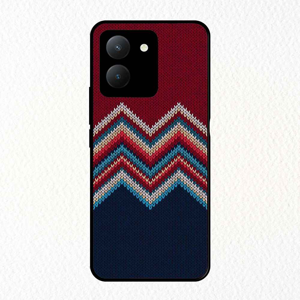 Red Pattern Design VIVO Metal Case