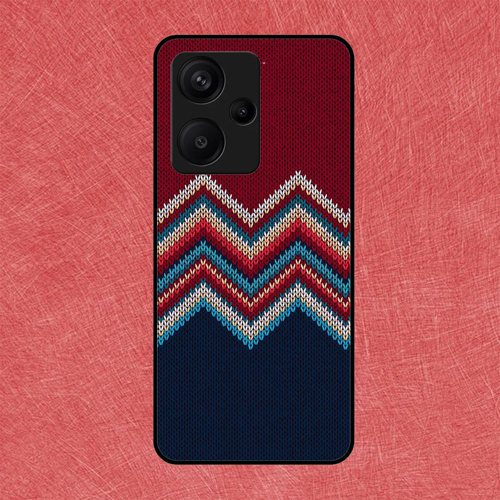 Red Pattern Design Xiaomi Metal Case