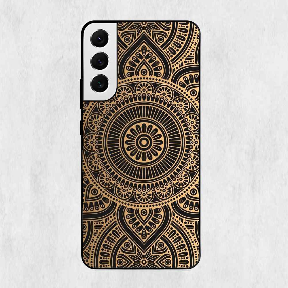 Golden Mandala Design Samsung Metal Case