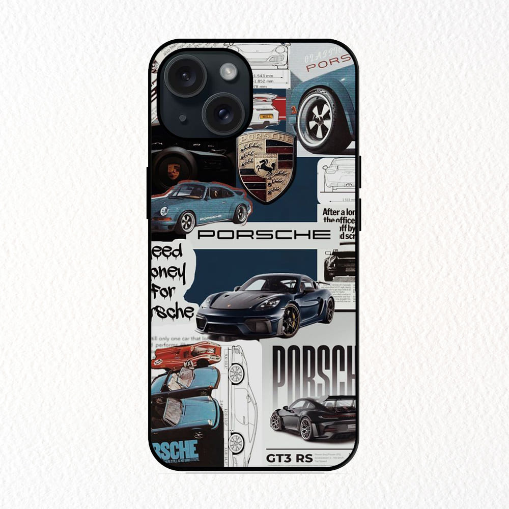 Car Collage Design Apple Metal Case