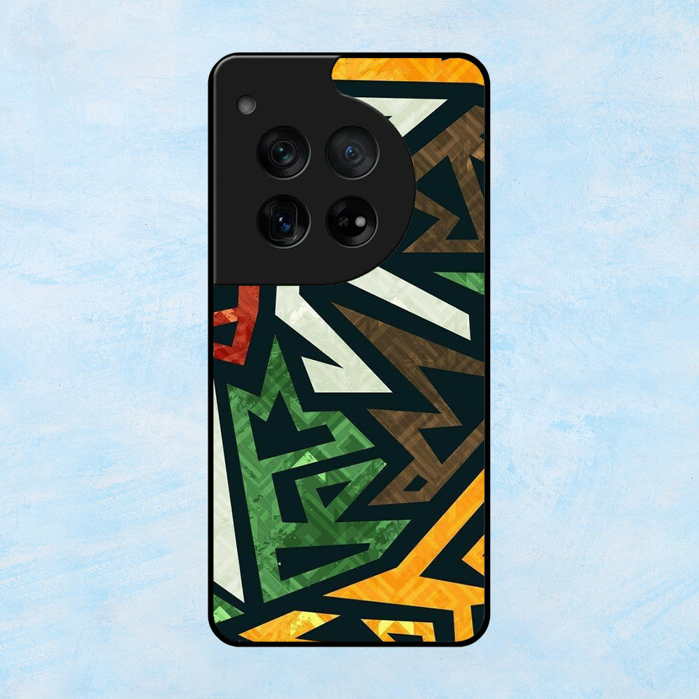 Colorful Pattern Design OnePlus Metal Case