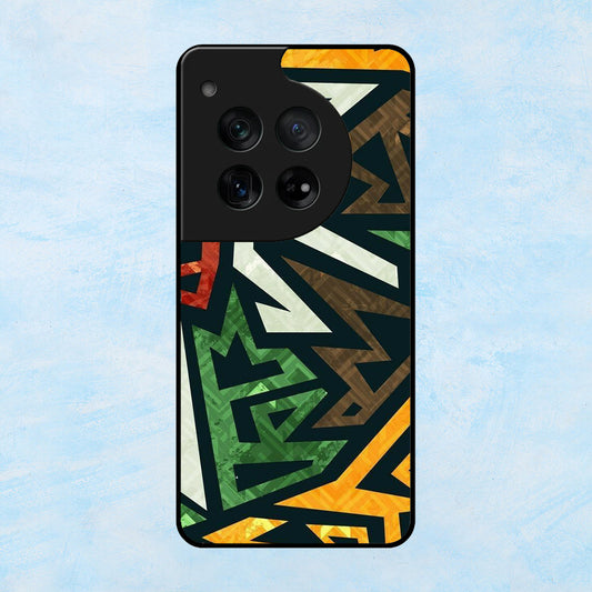 Colorful Pattern Design OnePlus Metal Case