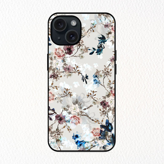 Pink Floral Design Apple Metal Case