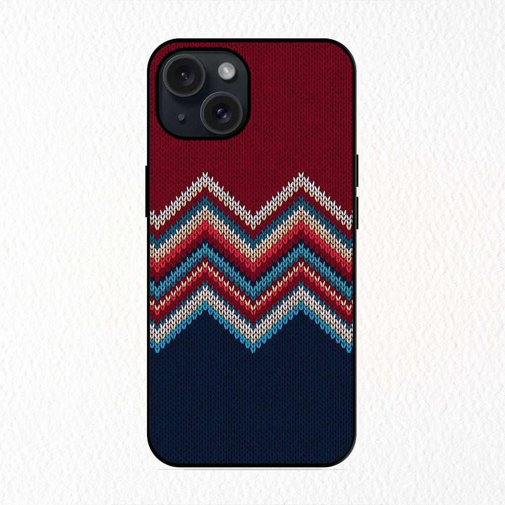 Red Pattern Design Apple Metal Case