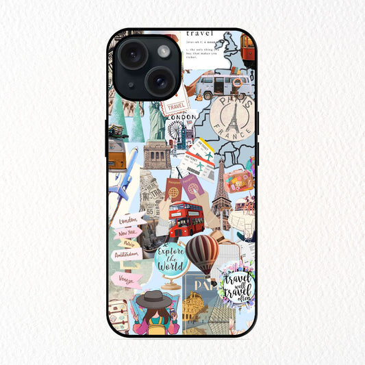 TRAVEL 5 Design Apple Metal Case